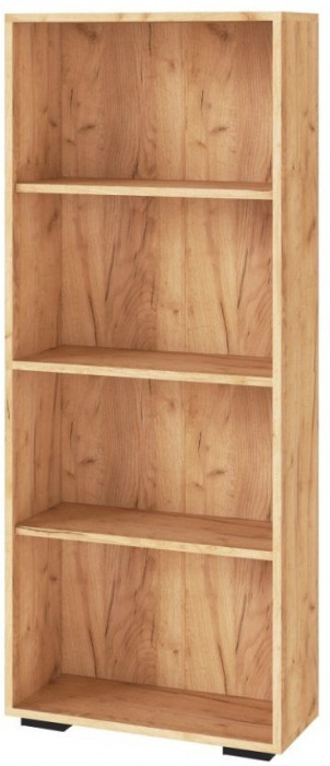 Квартет-13 Стеллаж дуб крафт золотой/белый