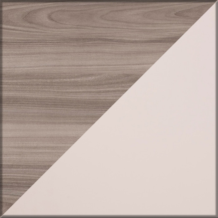 Роквуд Тумба под ТВ 16.54.02, цвет корпус ДСП эмили блаш/фасады МДФ крем, ШхГхВ 115,3х36,8х32 см.