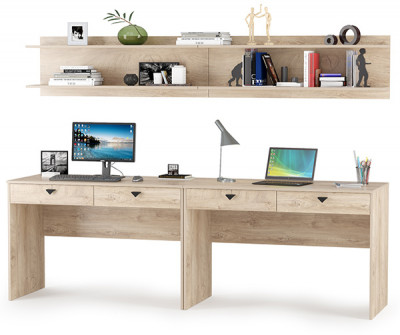 КР100 Бостон № 02, цвет дуб эндгрейн элегантный, 12.69+09.132+12.69+09.132, ШхГхВ 230,4х57,2х180 см.