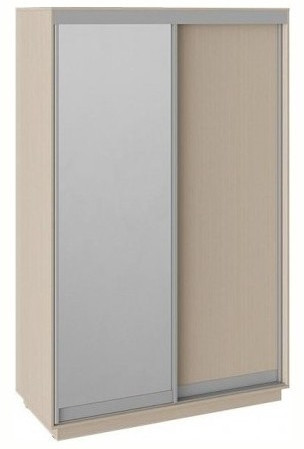 Румер СШК 1.140.70-11.13 Шкаф-купе 2-х дверный (1400x600x2200) (Дуб Сонома, Белый снег/Зеркало)
